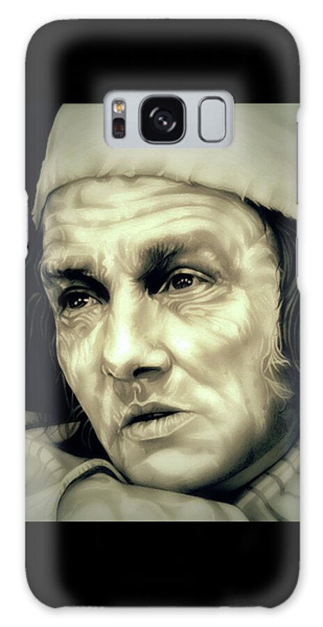Albert Finney Galaxy Case featuring the drawing Regret - Scrooge - Albert Finney by Fred Larucci