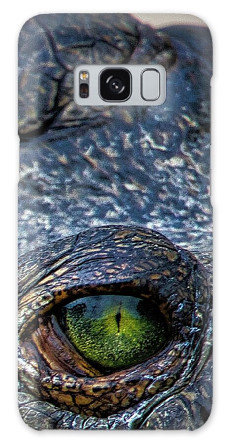 Alligator Galaxy Case featuring the photograph Reptile Eyes by Rene Vasquez
