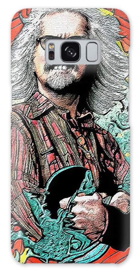 Famous Galaxy Case featuring the digital art Retro Comic Style Artwork Highly Detailed Billy Connolly 16 by Edgar Dorice