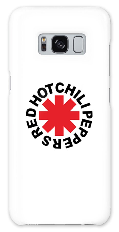 Red Hot Chili Peppers Galaxy Case featuring the digital art Retro Love Rock Red Hot Music Chili Fan Art Design by Notorious Artist