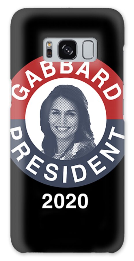 Election Galaxy Case featuring the digital art Retro Tulsi Gabbard for President 2020 by Flippin Sweet Gear