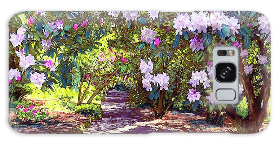 Floral Galaxy Case featuring the painting Rhododendron Garden by Jane Small