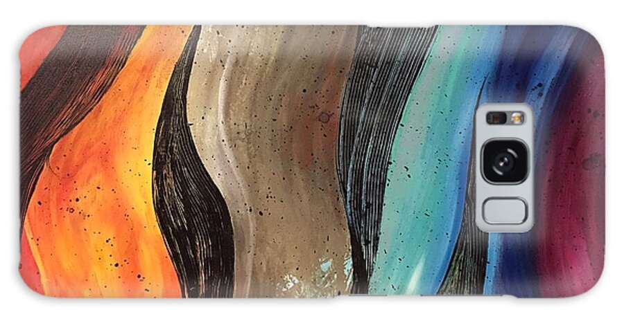 Motion Galaxy Case featuring the painting Rhythm by Barbara Landry