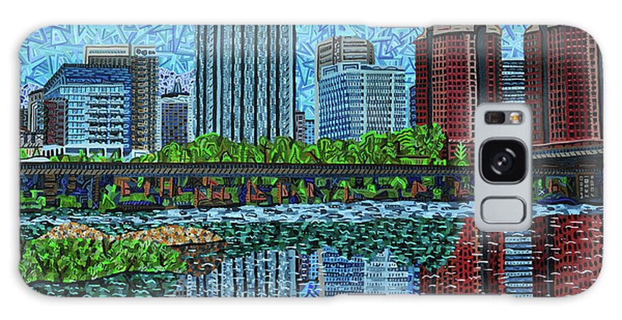 Richmond Galaxy Case featuring the painting Richmond, Virginia by Micah Mullen