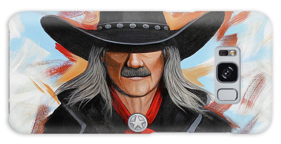 Johnny Ringo Galaxy Case featuring the painting Ringo 10-2020 by Lance Headlee