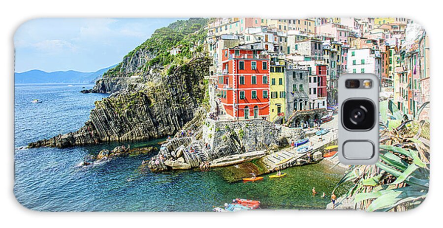 Italy Photography Galaxy Case featuring the photograph Riomaggiore by Marla Brown