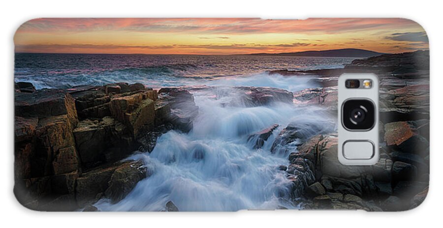 Maine Galaxy Case featuring the photograph Rising Tide at Schoodic Point by Rick Berk