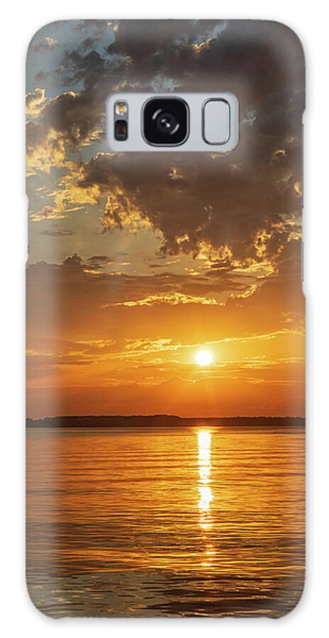 Landscape Galaxy Case featuring the photograph River Sunrise by Lara Morrison