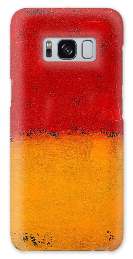 Red Galaxy Case featuring the painting RO487 Red Orange by Radek Smach