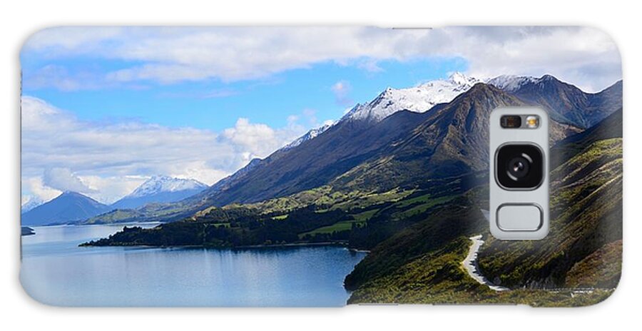 New Zealand Galaxy Case featuring the photograph Road to Glenorchy by Lynn Hunt