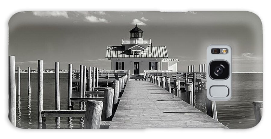 Architecture Galaxy Case featuring the photograph Roanoke Marshes Lighthouse in Infrared by Liza Eckardt