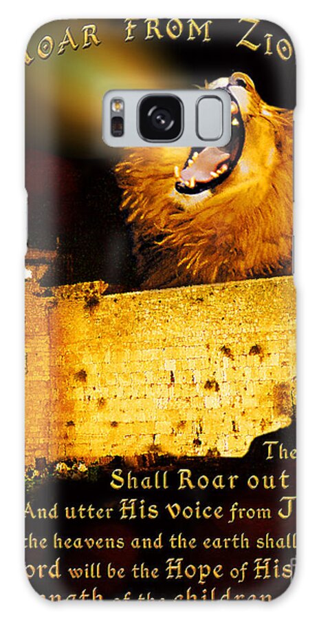 Lion Galaxy Case featuring the painting Roar From Zion by Constance Woods