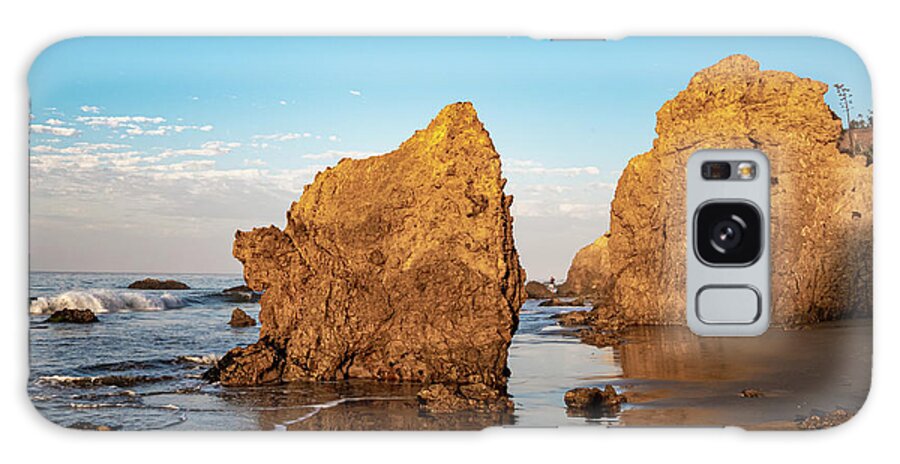 El Matador Galaxy Case featuring the photograph Rock Reflection at El Matador State Beach by Matthew DeGrushe