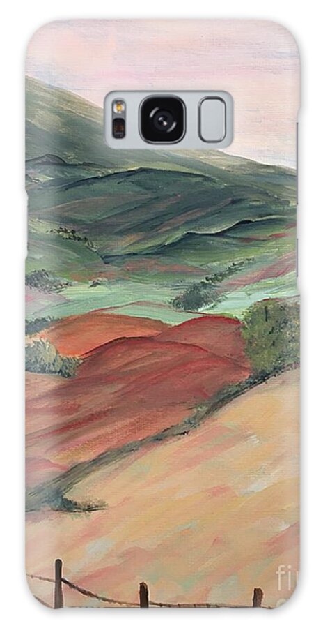 Nature Galaxy Case featuring the painting Rolling Hills by Debora Sanders