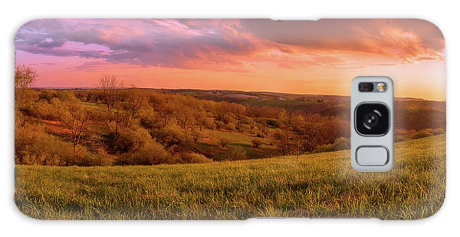 Trexler Galaxy Case featuring the photograph Rolling Hills Sunset by Jason Fink
