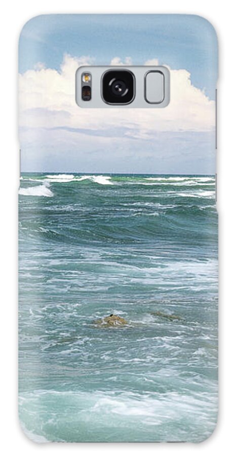 Sea Green Galaxy Case featuring the photograph Rolling In by Rebecca Caroline Photography