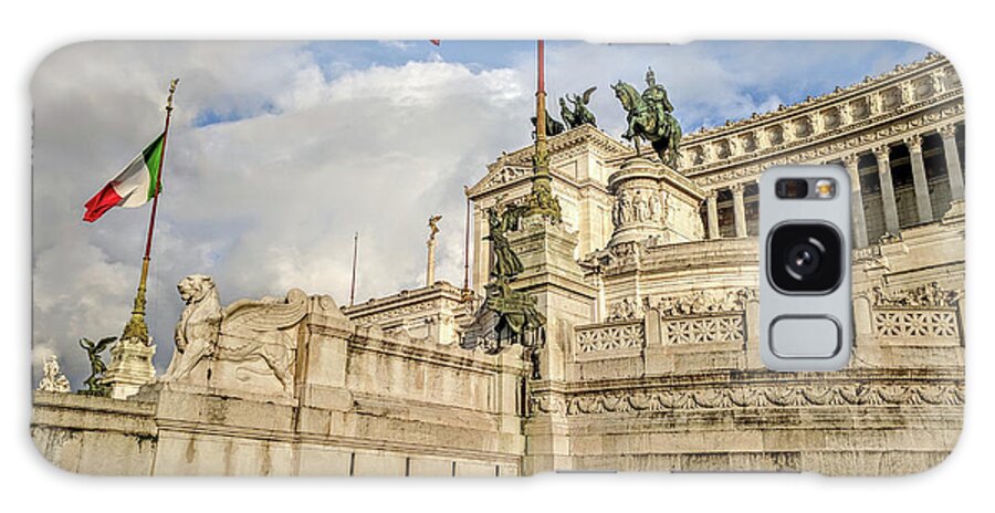 Emmanuel Monument. Rome Galaxy Case featuring the photograph Rome Monument by Yvonne Jasinski