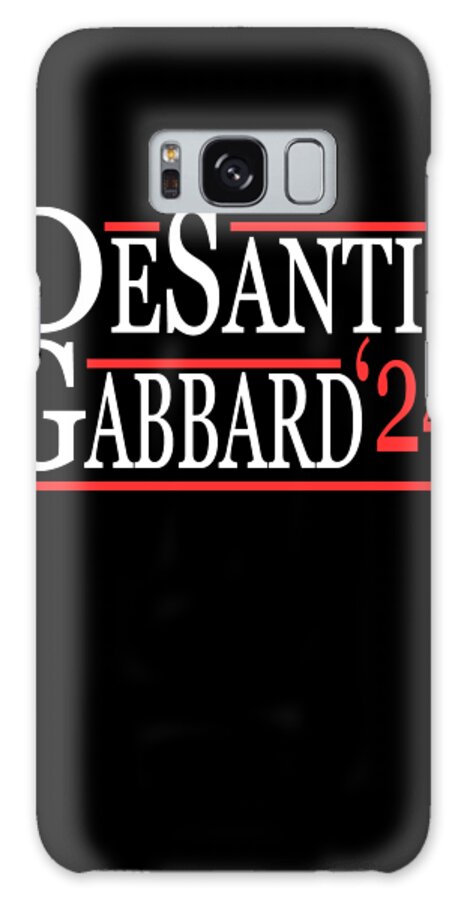 Republican Galaxy Case featuring the digital art Ron Desantis Tulsi Gabbard 2024 by Flippin Sweet Gear
