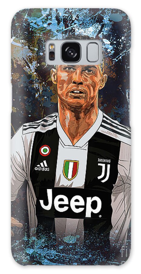 Cristiano Galaxy Case featuring the digital art Ronaldo by Andrzej Szczerski