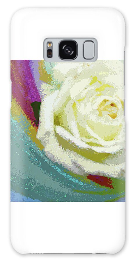 Rose Galaxy Case featuring the photograph Rose Soft Yellow by Corinne Carroll