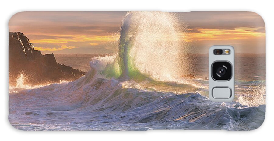 Dramatic Seascape Galaxy Case featuring the photograph Rough sea 21 Seaside wall decor by Giovanni Allievi