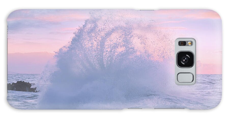 Rough Sea Galaxy Case featuring the photograph Rough sea 29 seaside property by Giovanni Allievi