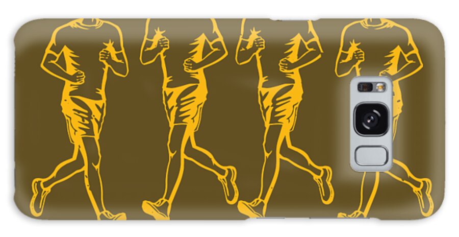 Runner Galaxy Case featuring the digital art Runner Gift Run Like Hell And Get The Agony Over With by Jeff Creation