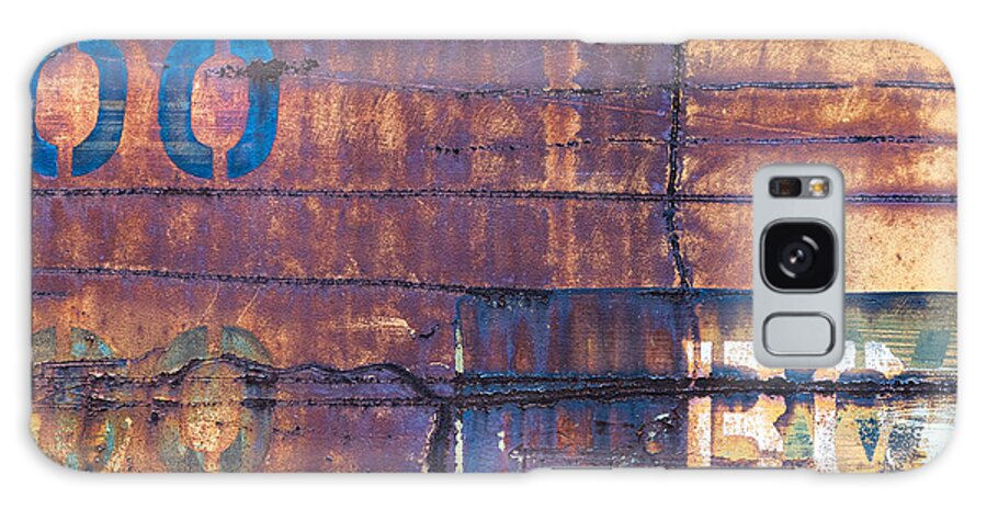 Train Galaxy Case featuring the photograph Rusted Boxcar by Carrie Hannigan