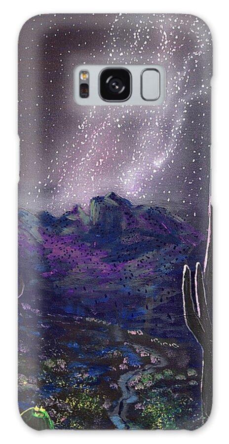 Tucson Galaxy Case featuring the painting Sabino Canyon Stars, Tucson by Chance Kafka