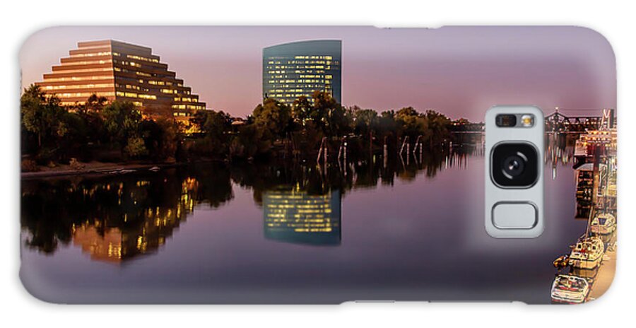 Sunset Galaxy Case featuring the photograph Sacramento Riverfront Sunset by Gary Geddes