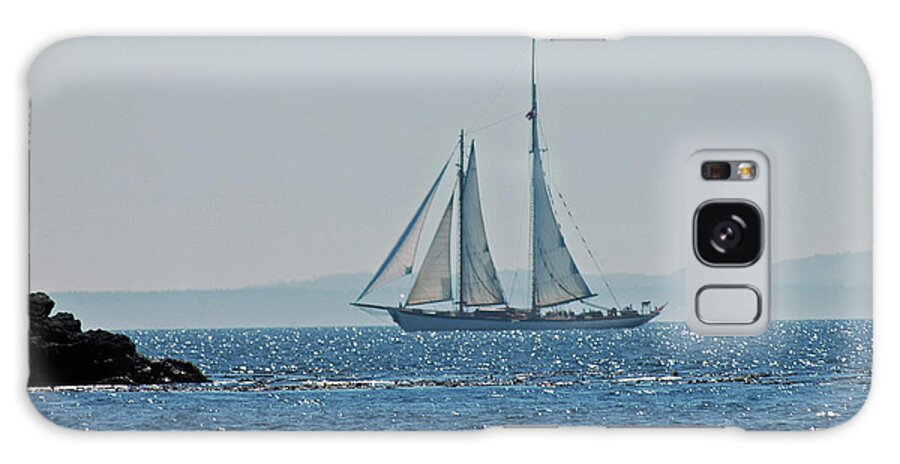 Sail Boat Galaxy Case featuring the photograph Sail Boat near the San Juans by Cindy Murphy
