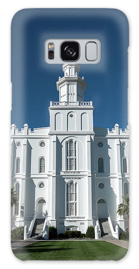 Temple Galaxy Case featuring the photograph Saint George Temple by Ron Woodbury