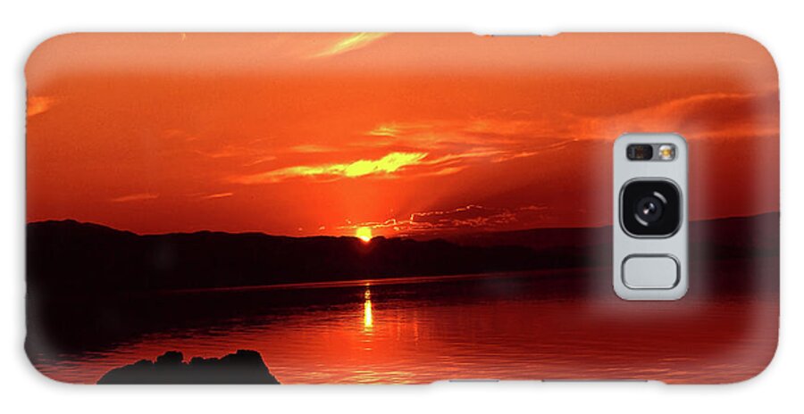 Sunset Galaxy Case featuring the photograph Salt Lake Sunset by Steve mitchell