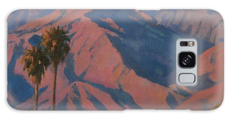 Sunset Galaxy Case featuring the painting San Gabriel Sunset by Sharon Weaver
