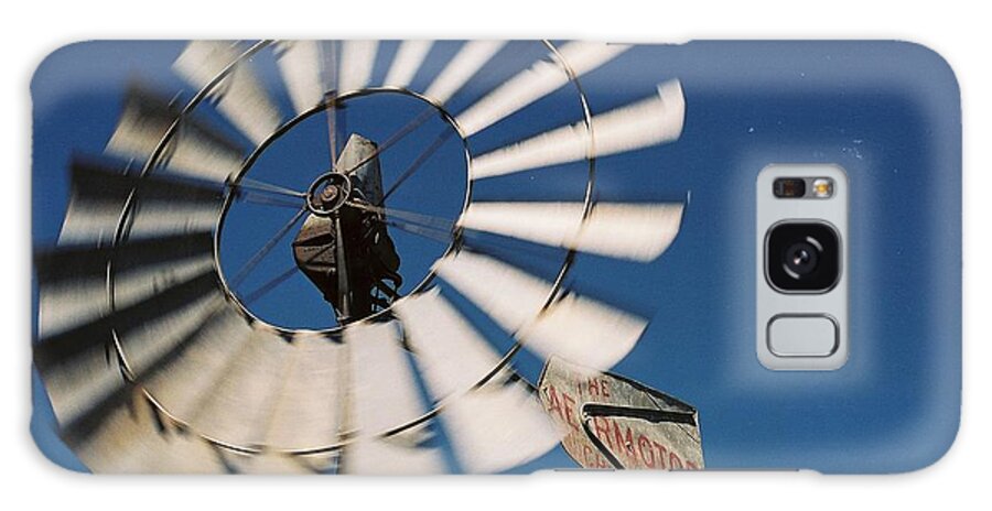 Windmill Galaxy Case featuring the photograph Sandhills Windmill by Susie Rieple