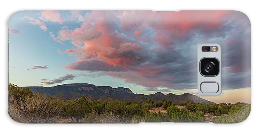 Landscape Galaxy Case featuring the photograph Sandia Pink by Seth Betterly