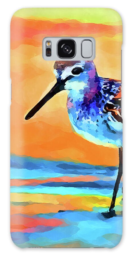 Wildlife Galaxy Case featuring the painting Sandpiper 2 by Chris Butler