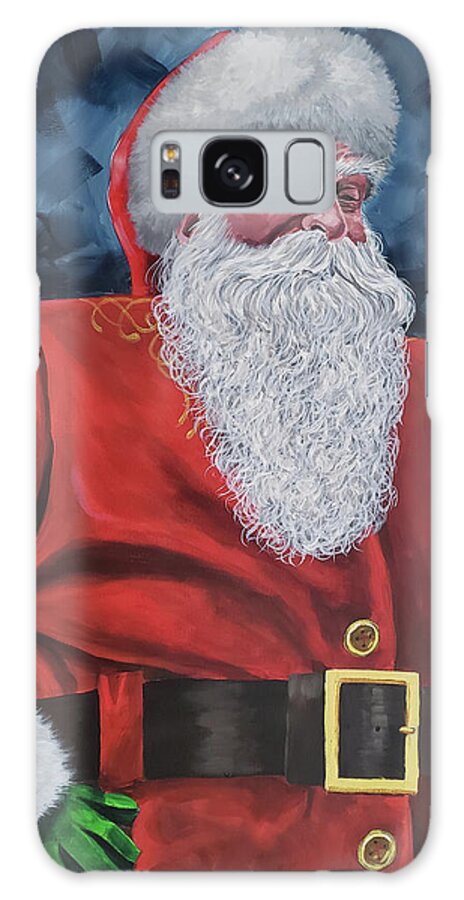 Santa Claus Galaxy Case featuring the painting Santa Claus 2019 by Shawn Conn