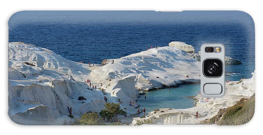 Sarakiniko Galaxy Case featuring the photograph Sarakiniko Beach on Milos by Sean Hannon