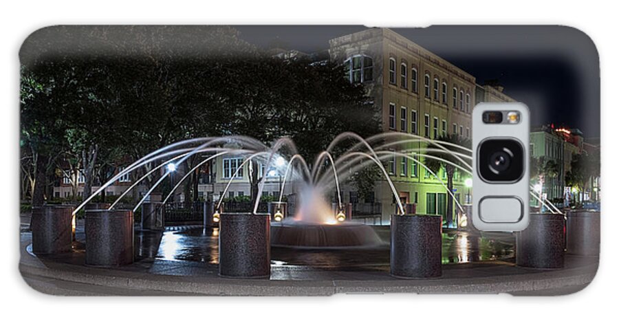 Charleston Galaxy Case featuring the photograph SC Fountain-1 by John Kirkland