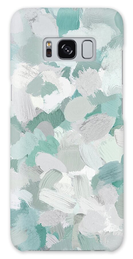 Mint Galaxy Case featuring the painting Scattered Seaglass I by Rachel Elise