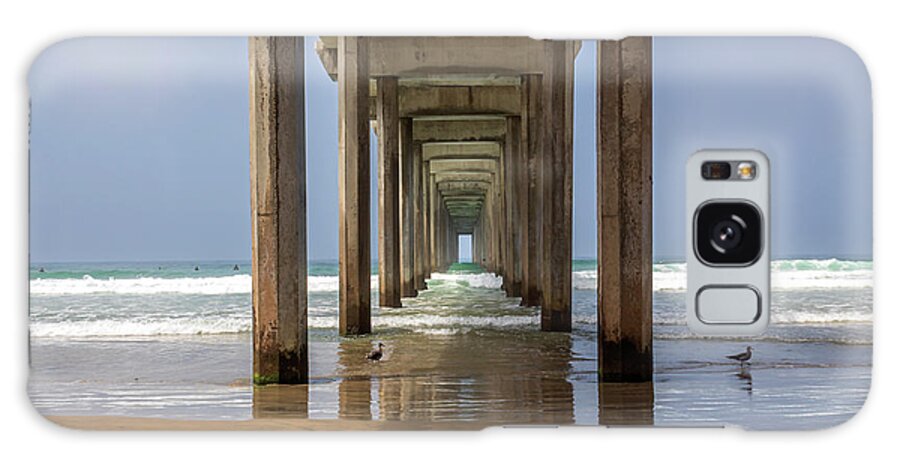 Scripps Galaxy Case featuring the photograph Scripps Pier by Alison Frank