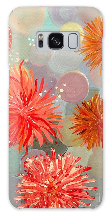 Marine Life Galaxy Case featuring the painting Sea Anemone by Debora Sanders