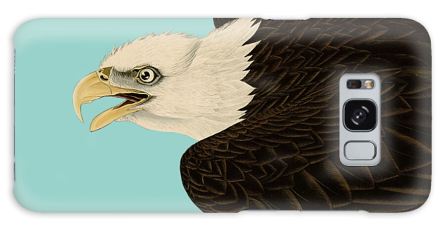 Bald Eagle Galaxy Case featuring the digital art Sea Eagle by Madame Memento