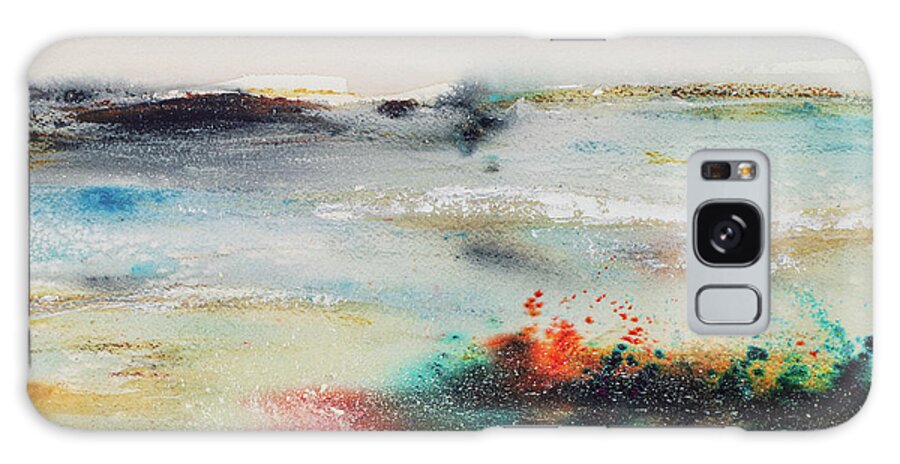 Landscape Galaxy Case featuring the painting Sea Spray by Cheryl Prather