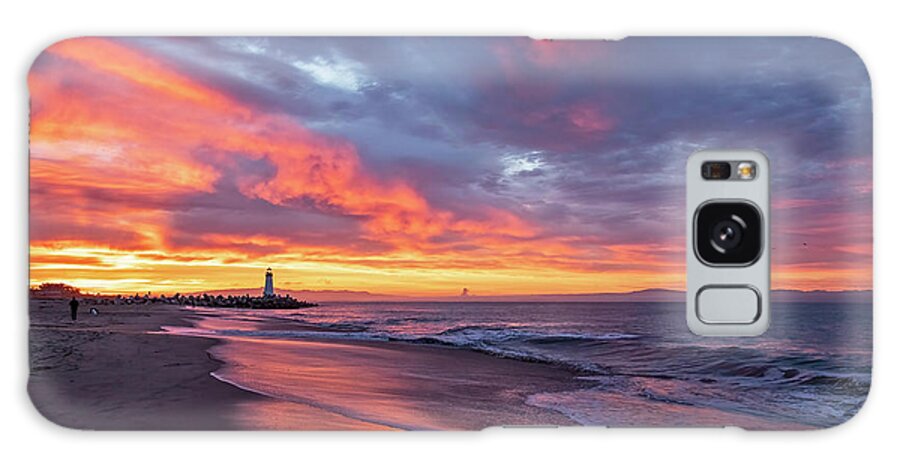 Santa Cruz Galaxy Case featuring the photograph Seabright Beach Sunrise #6 by Carla Brennan