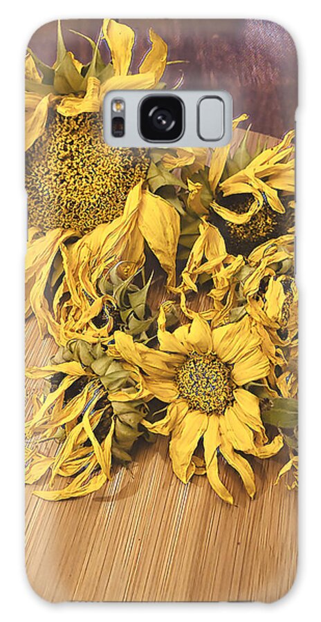 Sunflowers Galaxy Case featuring the digital art Seasons End by Juliette Becker