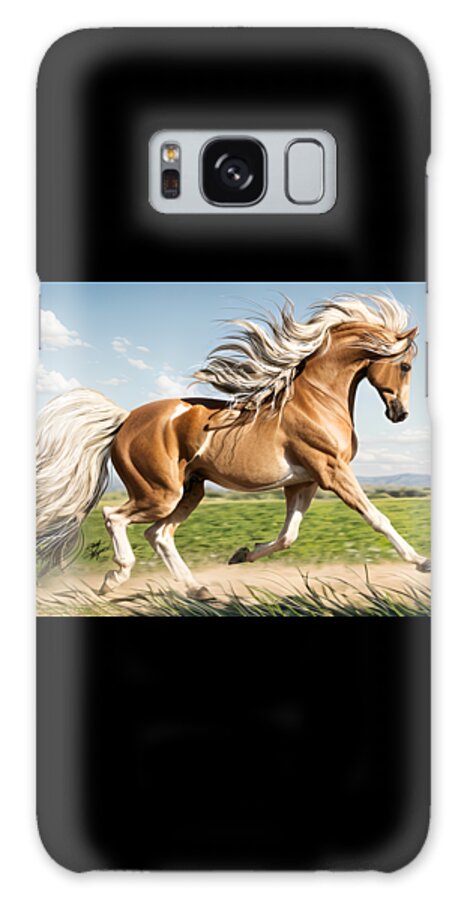 Art Of The Horse Galaxy Case featuring the digital art Seattle Joyful Horse by Stacey Mayer