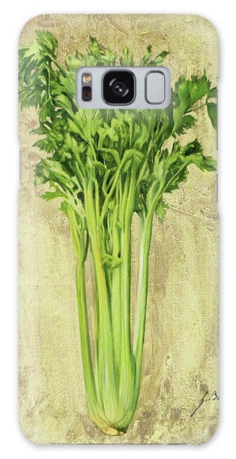 Celery Galaxy Case featuring the painting Sedano by Guido Borelli
