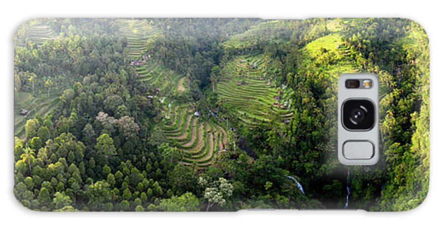 Panorama Galaxy Case featuring the photograph Sekumpul Rice terraces Bali Indonesia by Sonny Ryse